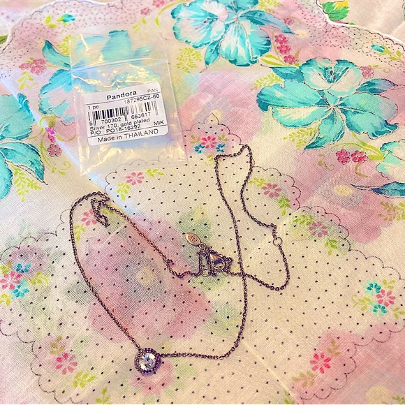 NWT PANDORA AUTHENTIC Rosegold 18kPlated NECKLACE - Picture 11 of 15